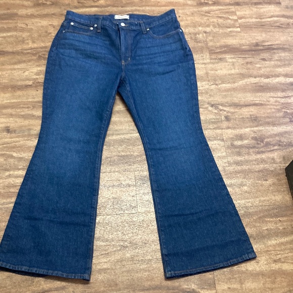 Madewell Denim - Madewell perfect vintage flare jeans dark wash 32 petite